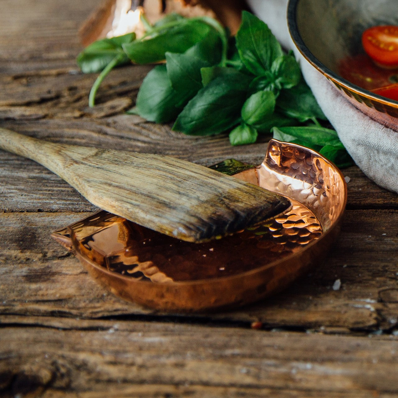 Copper Kitchen Spoon Rest/Putting Cup