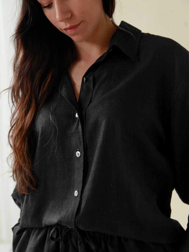 The Lan Na Oversized Button-up Shirt-zoom-