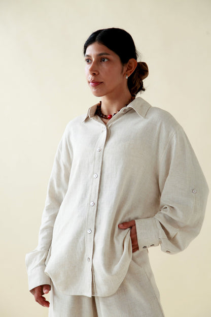 The Lan Na Oversized Button-up Shirt