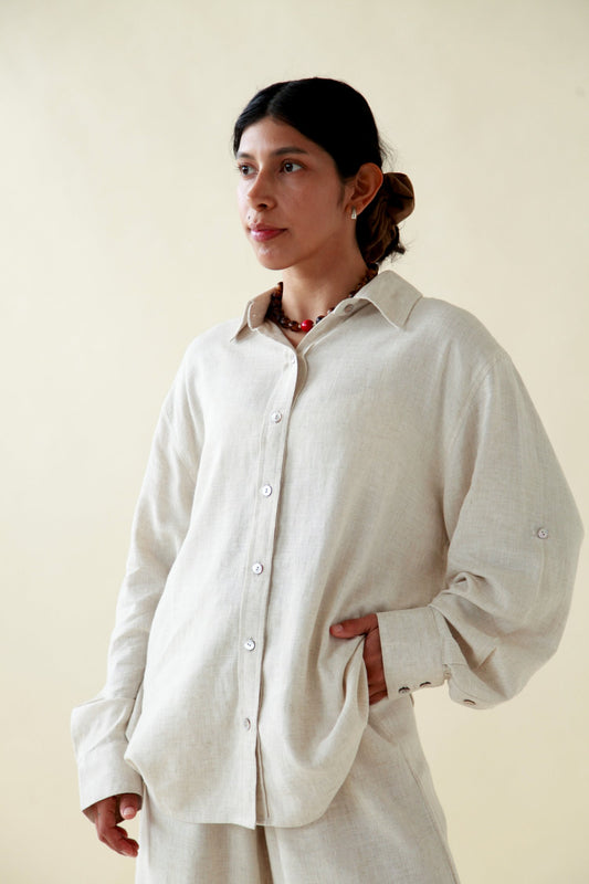 The Lan Na Oversized Button-up Shirt