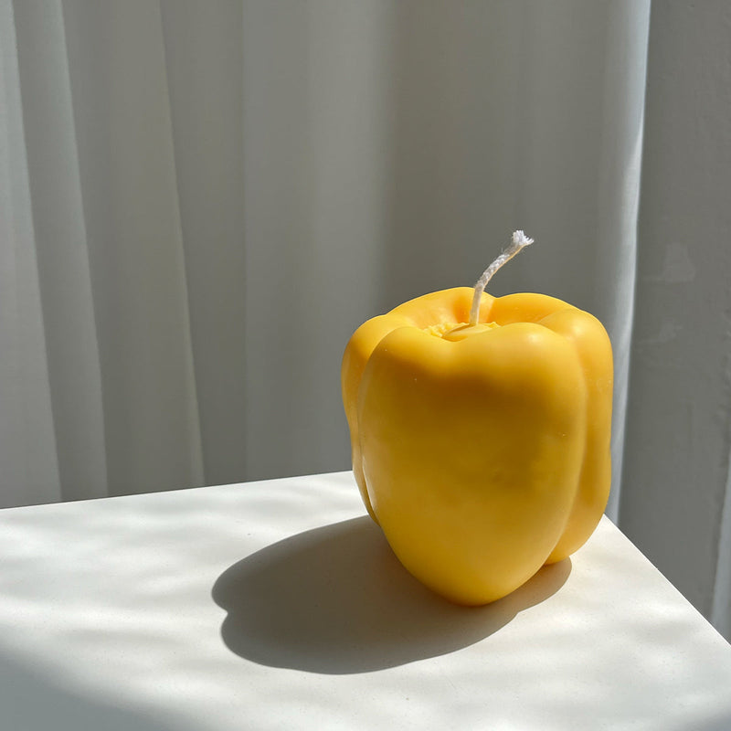 Bell Pepper Candle | Yellow-zoom-
