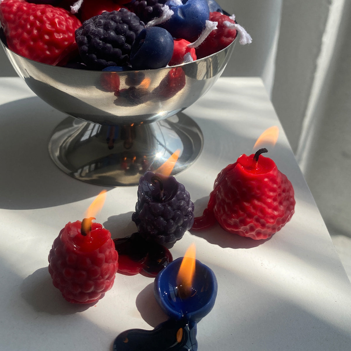 Mixed Berry Candles | Pack of Sixteen-zoom-5