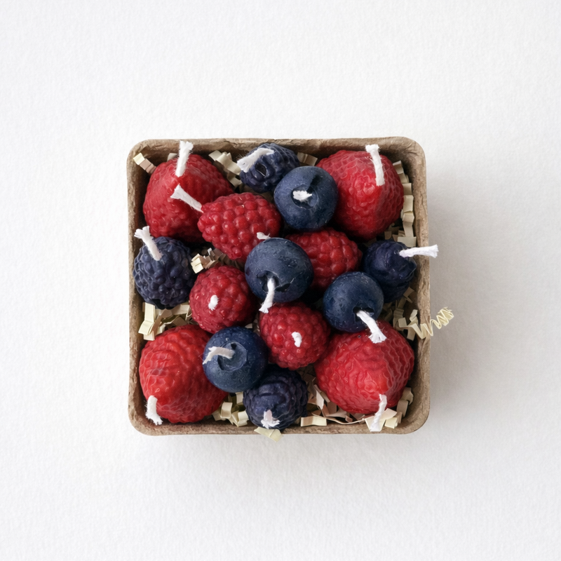 Mixed Berry Candles | Pack of Sixteen-zoom-