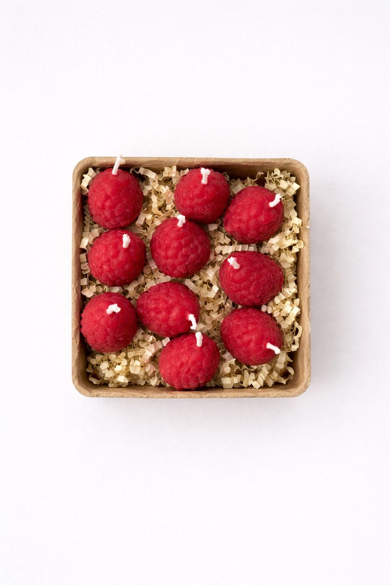 Raspberry Candles | Pack of Ten-zoom-