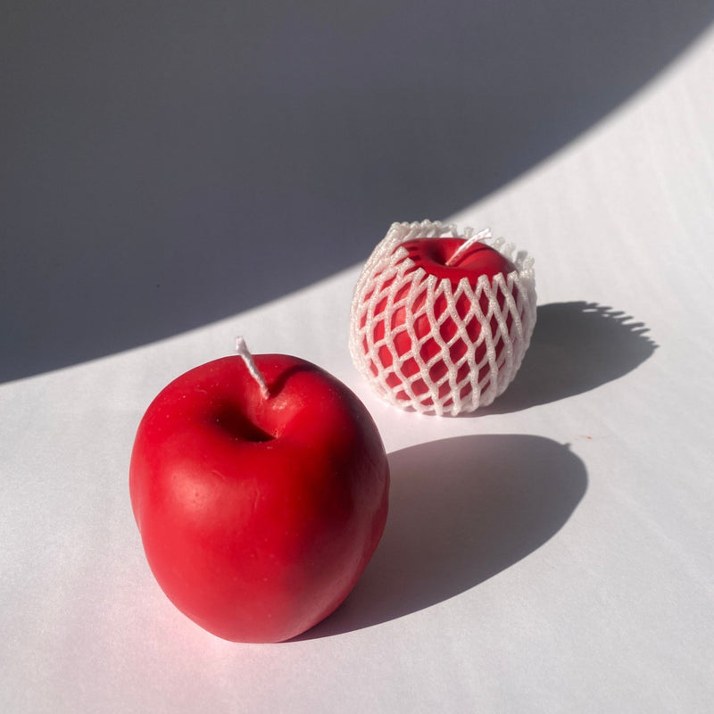 Apple Candle - Red-zoom-