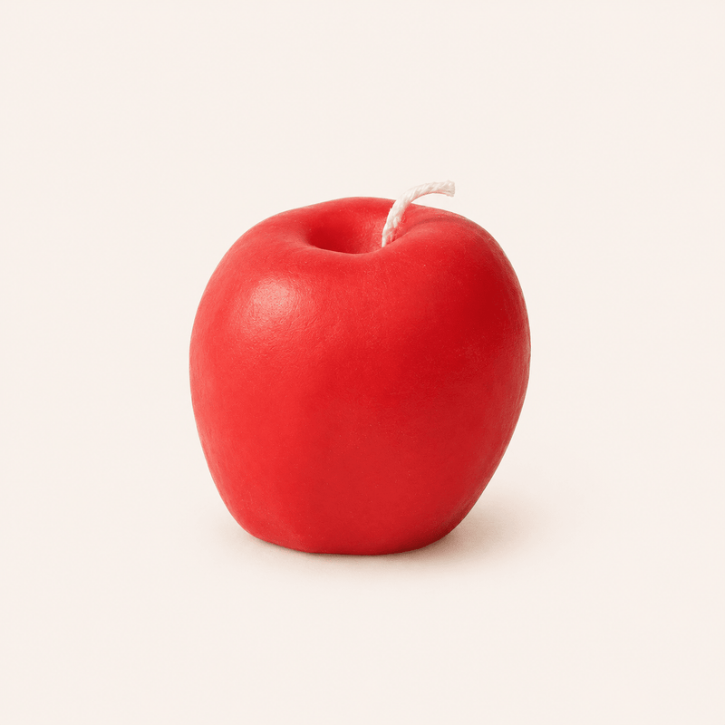 Apple Candle - Red-zoom-