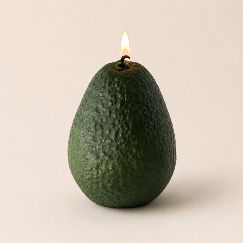 Large Avocado Candle-zoom-