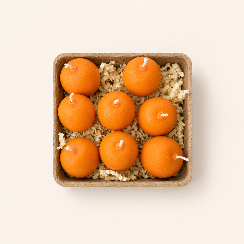 Kumquat Candles | Pack of Eight-zoom-