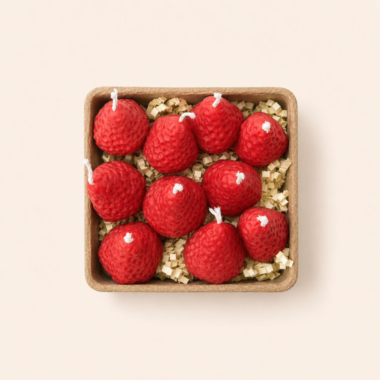 Strawberry Candles | Pack of Eight