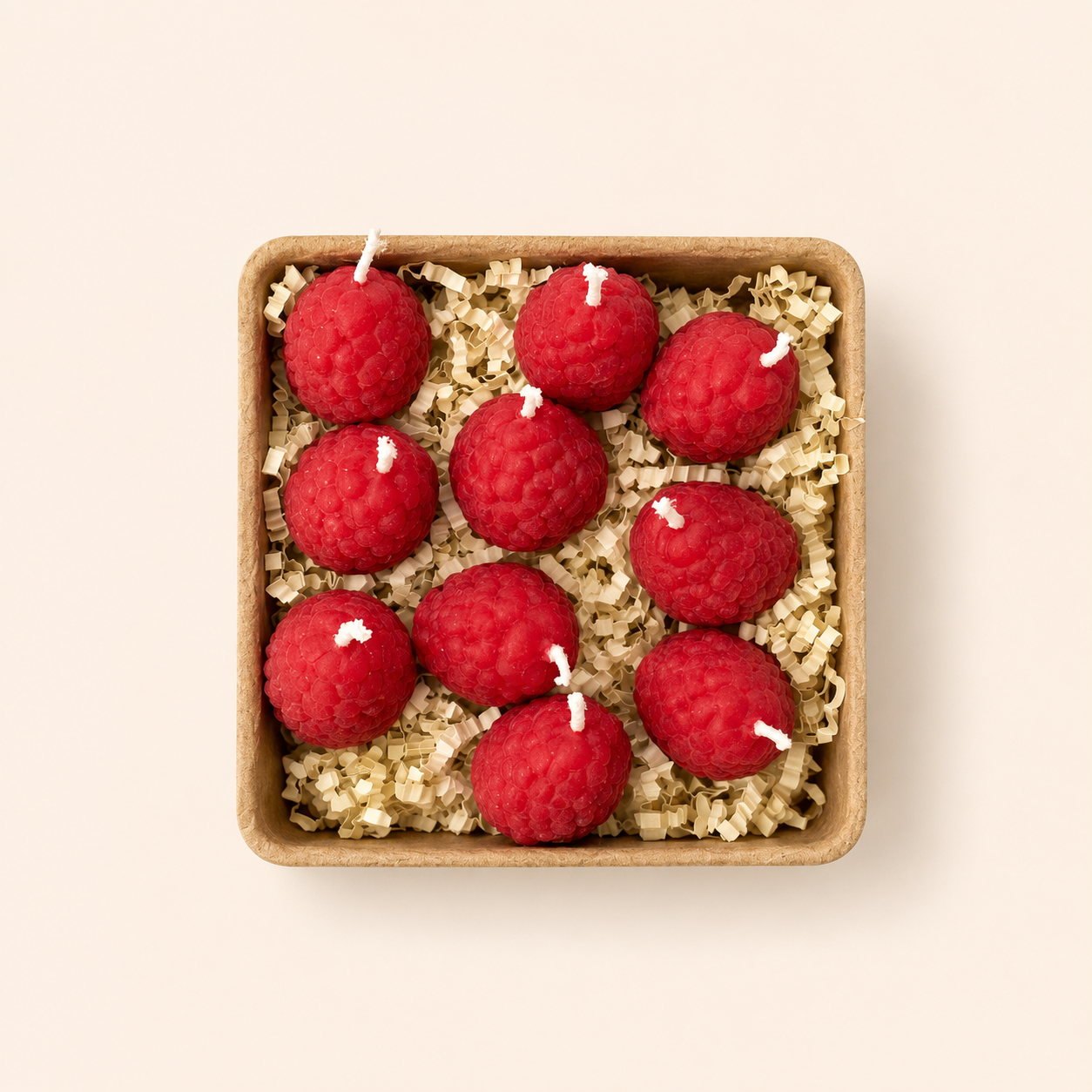 Raspberry Candles | Pack of Ten-1