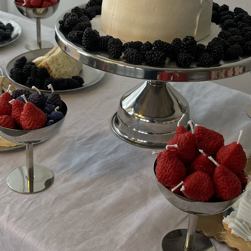 Strawberry Candles | Pack of Eight-zoom-