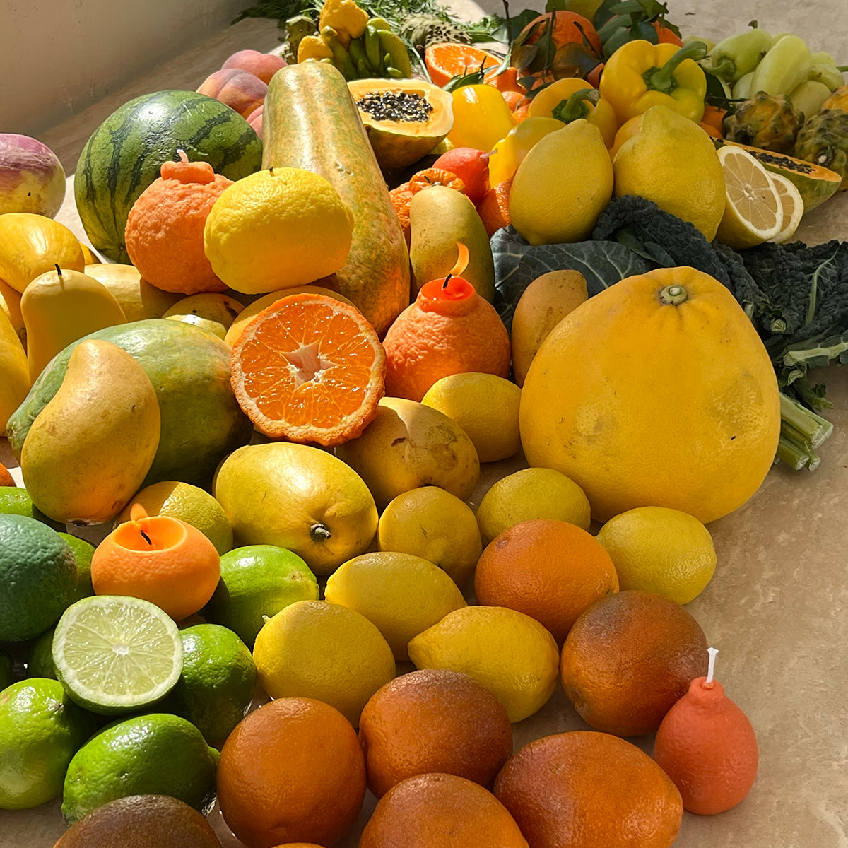 Large Dekopon Orange Candle-zoom-8