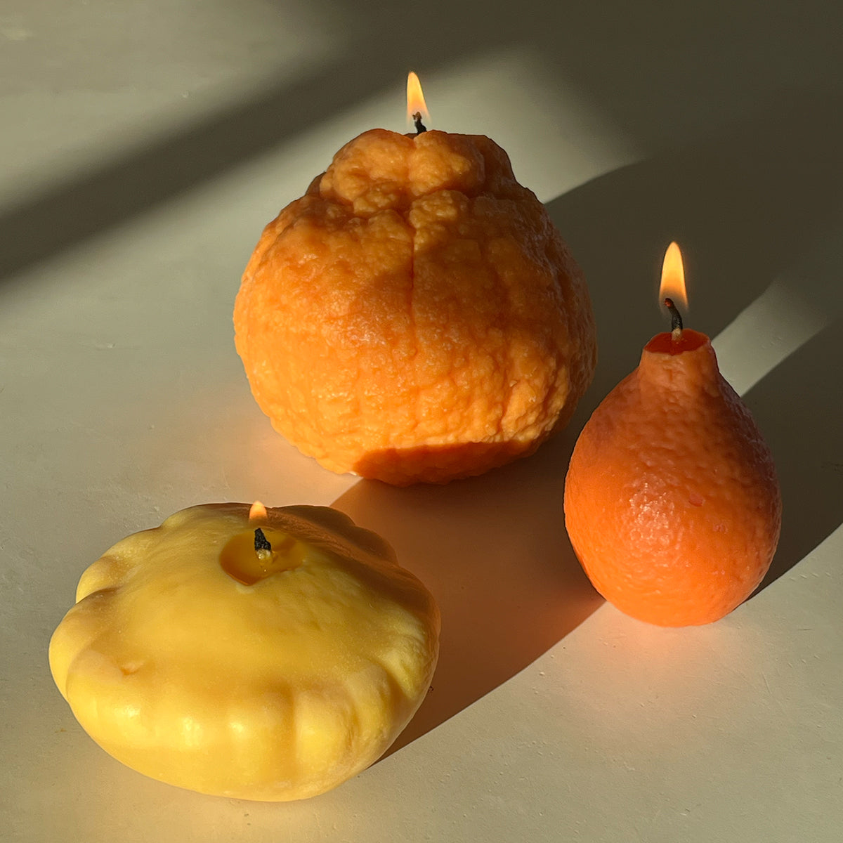 Large Dekopon Orange Candle-zoom-2