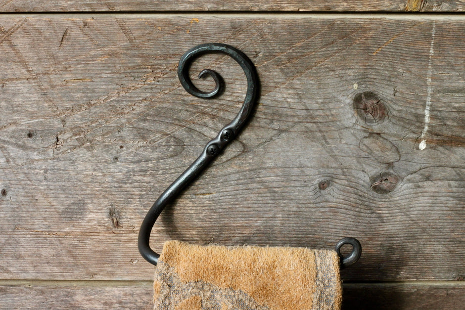 Hand Towel Rack - Scrolled Design