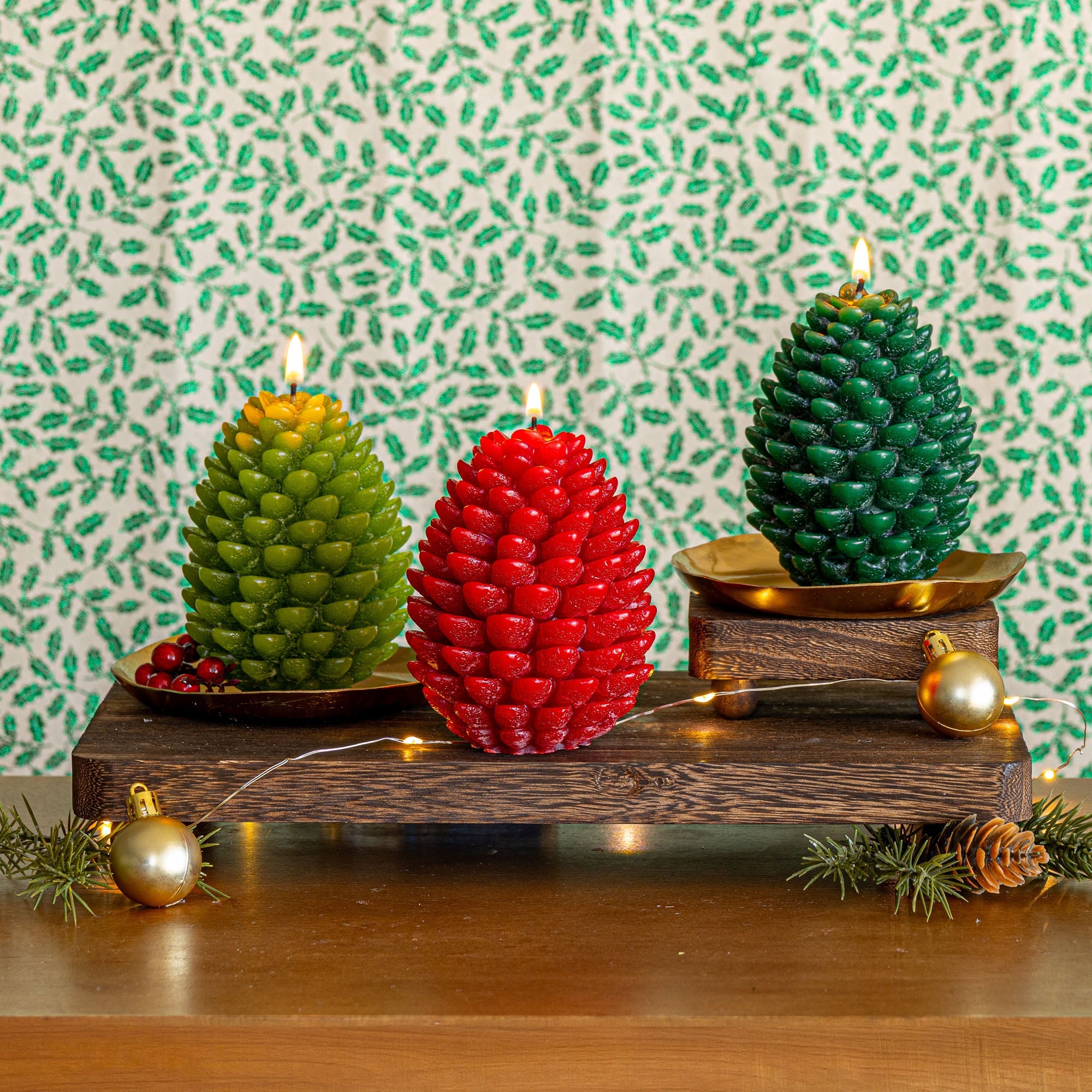 Signature Sculpted Pinecone Candle | Forest-zoom-4