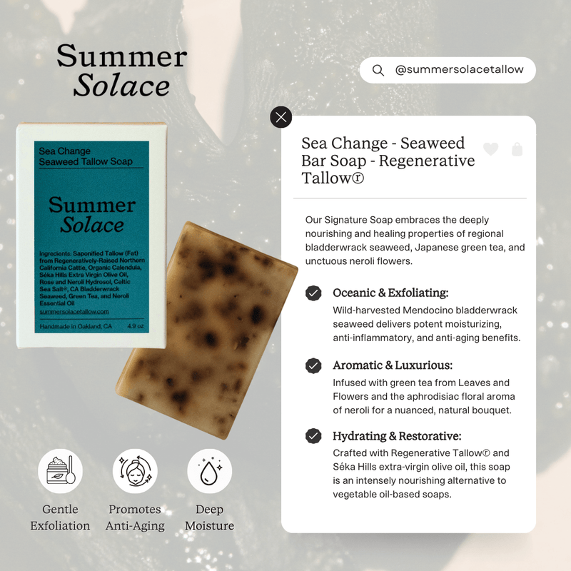 Sea Change Seaweed Tallow Bar Soap-zoom-