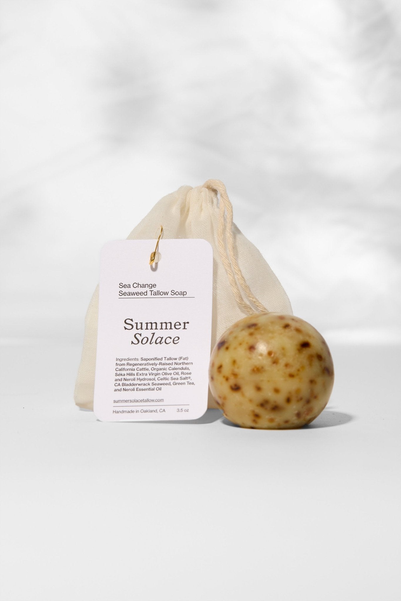 Sea Change Seaweed Sphere Tallow Soap-zoom-1