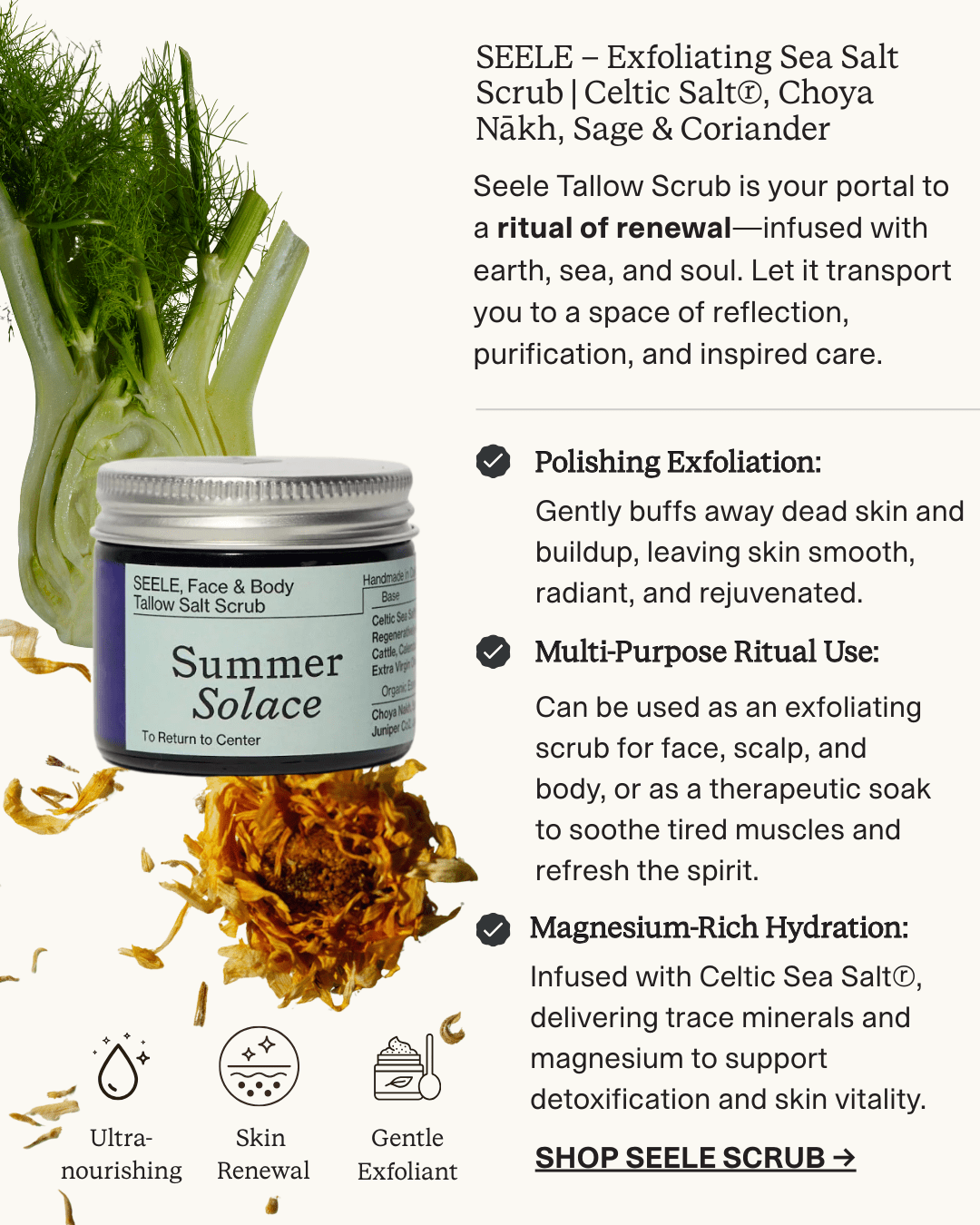 Seele Celtic Sea Salt® Tallow Scrub-5