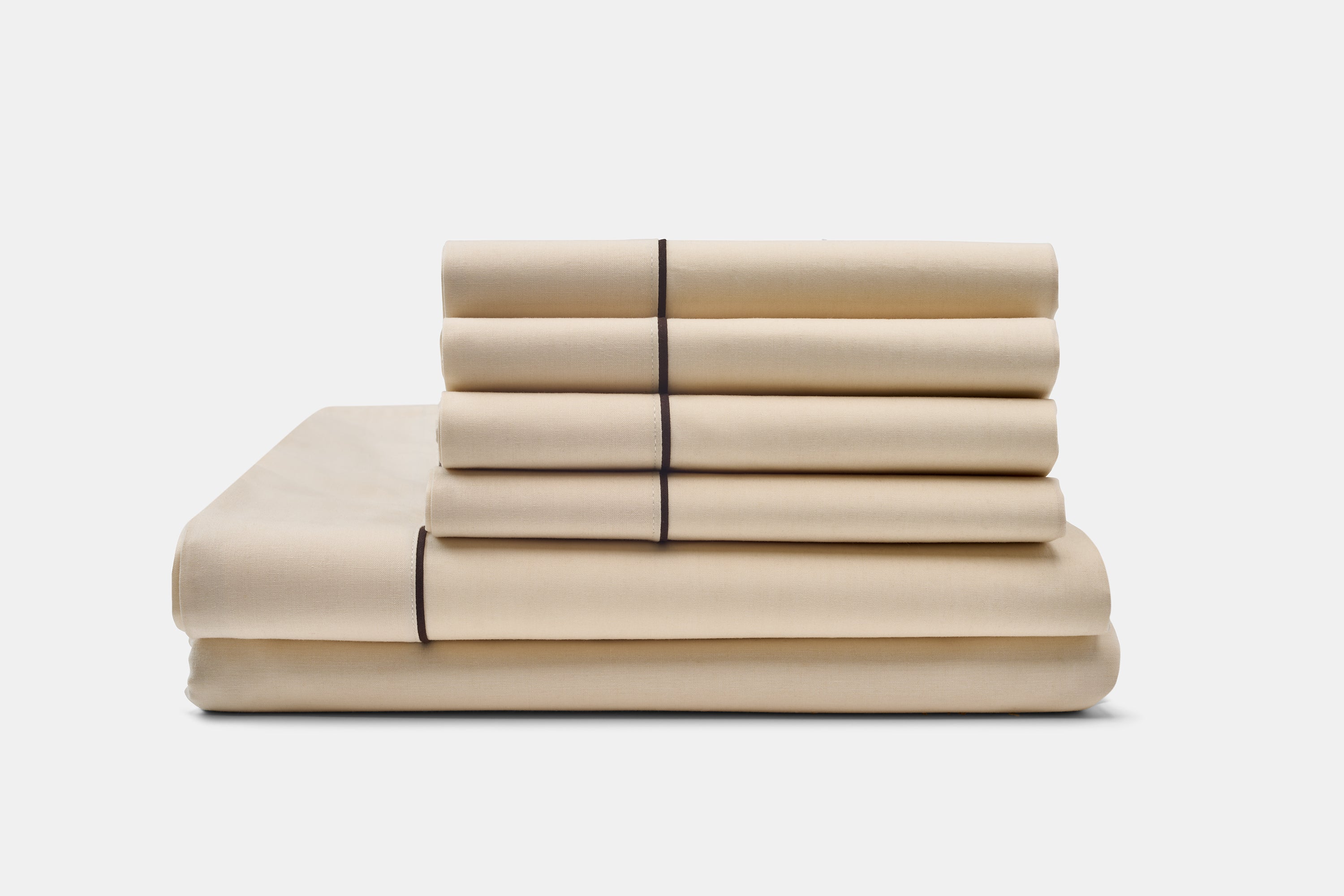 Cotton Piping Design Bed Sheet Set-zoom-10