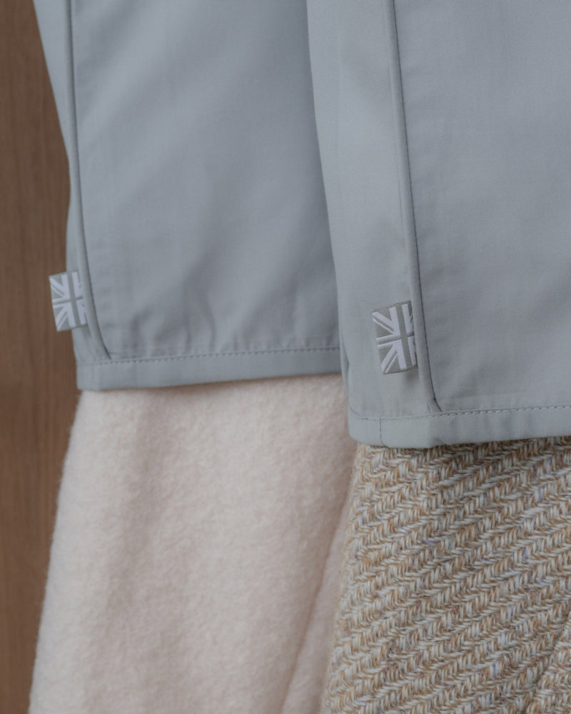 Organic Cotton Shoulder Dust Covers | Set of 3 in Gray-zoom-