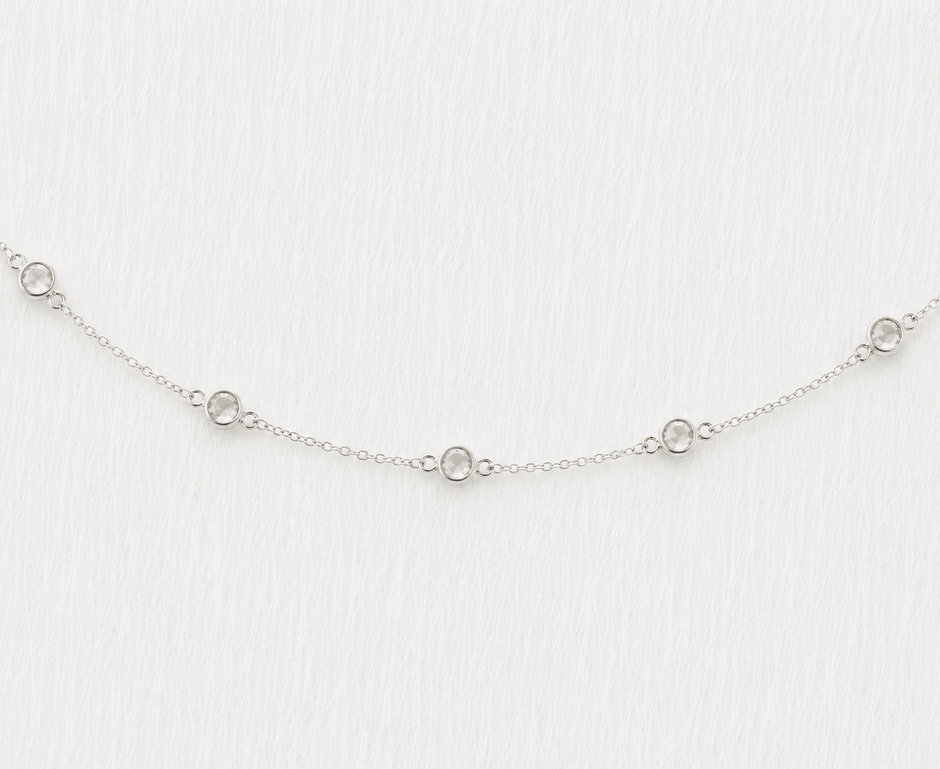 March Birthstone Aquamarine Bracelet | Sterling Silver & Gold Gemstone Jewelry - Aware House
