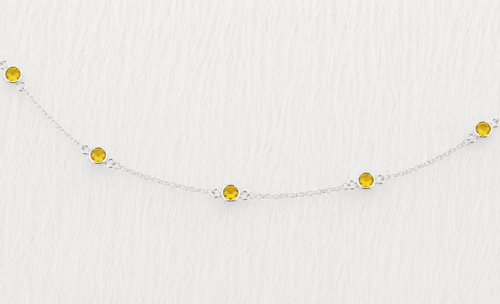 November Birthstone Citrine Bracelet | Sterling Silver & Gold Gemstone Jewelry - Aware House