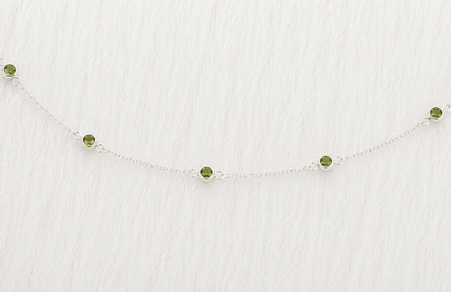 August Birthstone Peridot Bracelet | Sterling Silver & Gold Gemstone Jewelry - Aware House