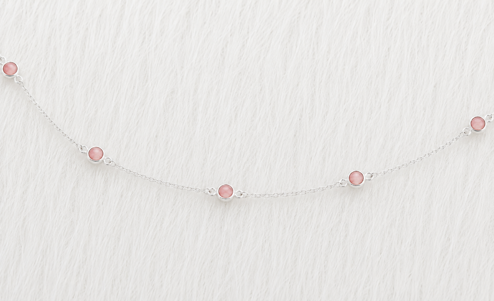 October Birthstone Pink Opal Bracelet | Sterling Silver & Gold Gemstone Jewelry