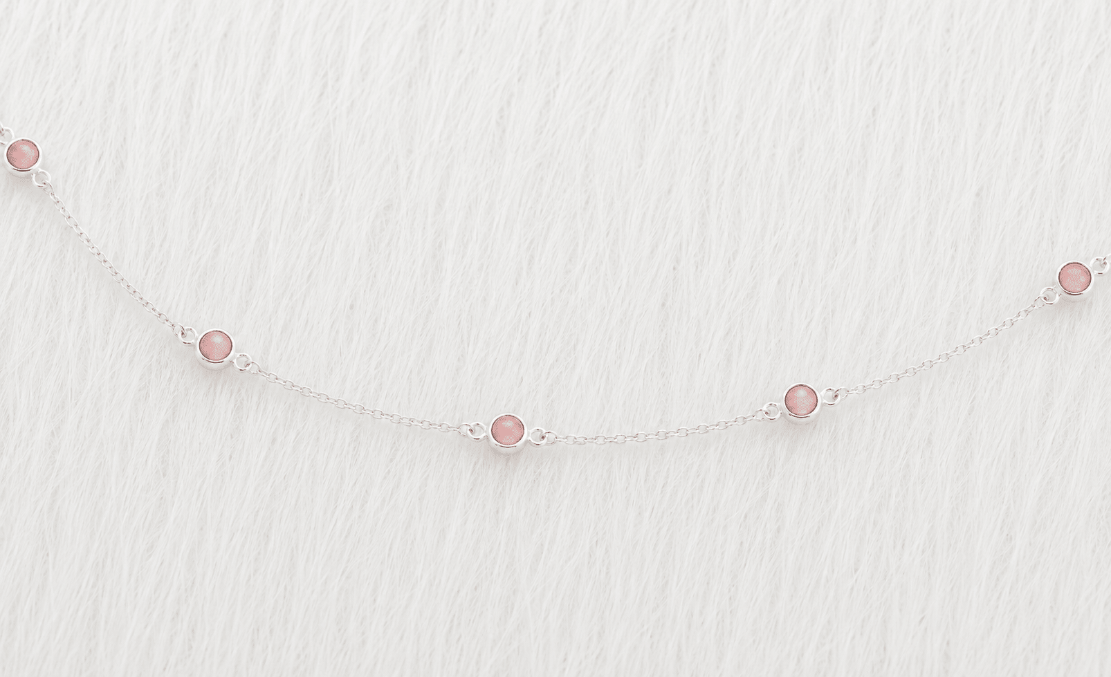October Birthstone Pink Opal Bracelet | Sterling Silver & Gold Gemstone Jewelry - Aware House