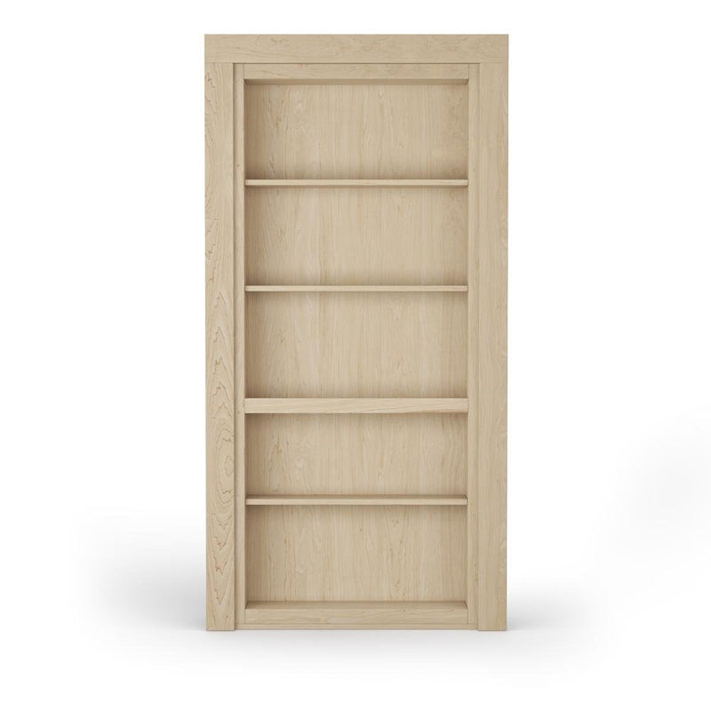 Single Flush Mount Maple Hidden Bookcase Door-zoom-