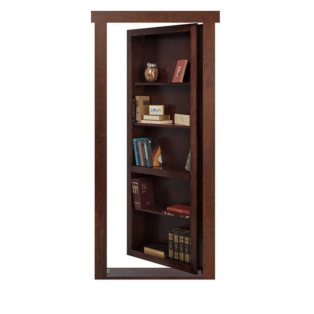 Single Flush Mount Maple Hidden Bookcase Door-zoom-6