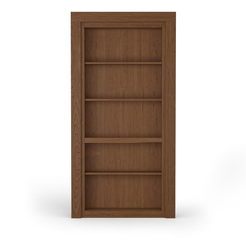 Single Flush Mount Maple Hidden Bookcase Door-zoom-