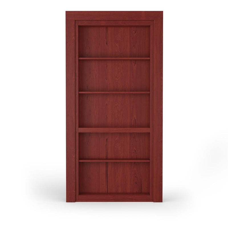 Single Flush Mount Maple Hidden Bookcase Door-zoom-