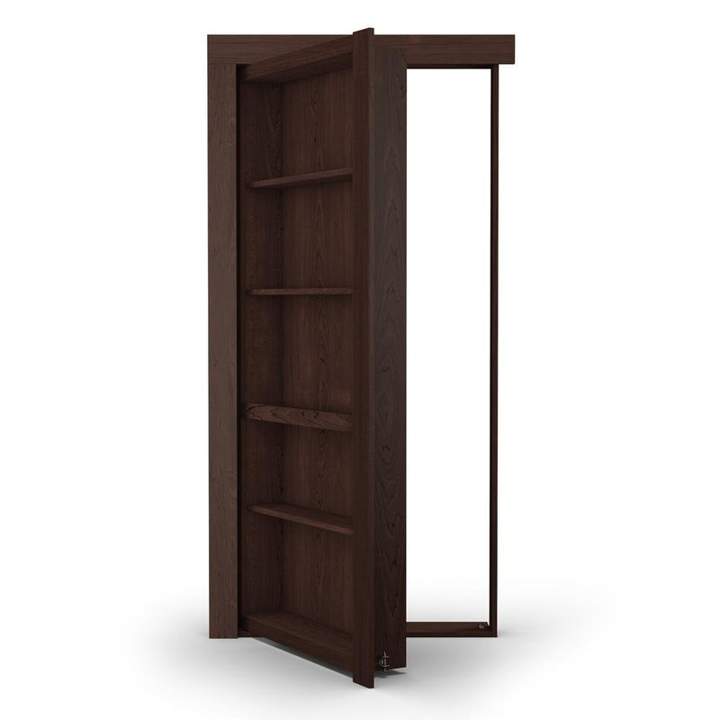 Single Flush Mount Maple Hidden Bookcase Door-zoom-
