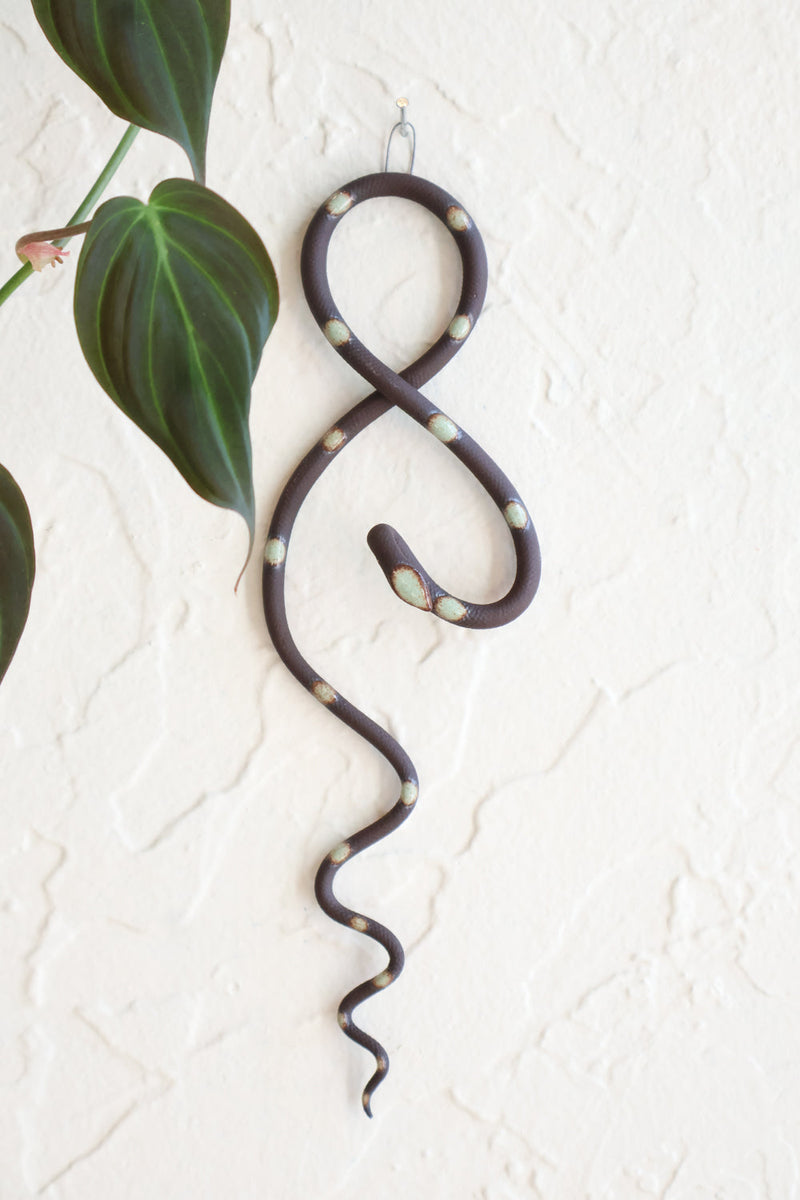 Mini Ceramic Wall Snake-zoom-