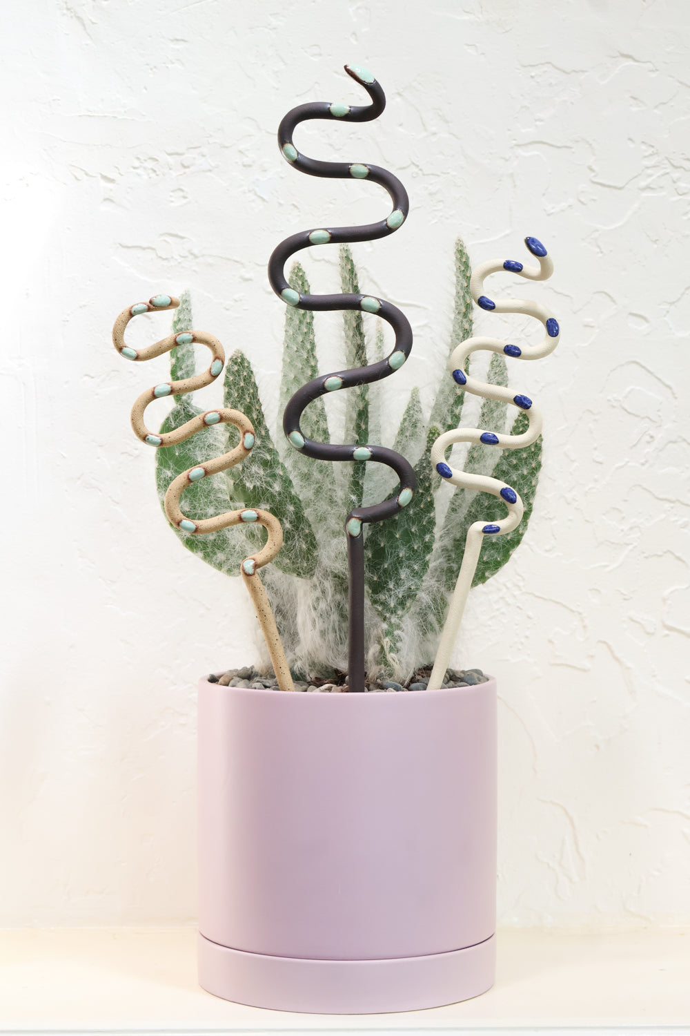 Ceramic Plant Snake Stake-zoom-1