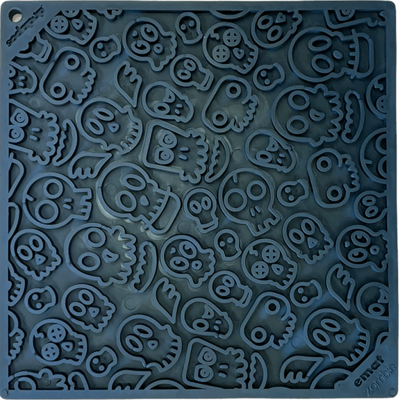Zombie eMat - Enrichment Lick Mat for Dogs and Cats | Halloween Skull Design | SodaPup-zoom-3