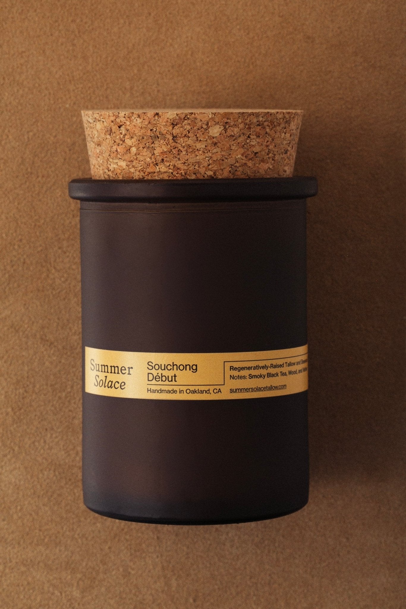 Souchong Debut Tallow Candle with Black Tea Absolute & Vetiver-zoom-6
