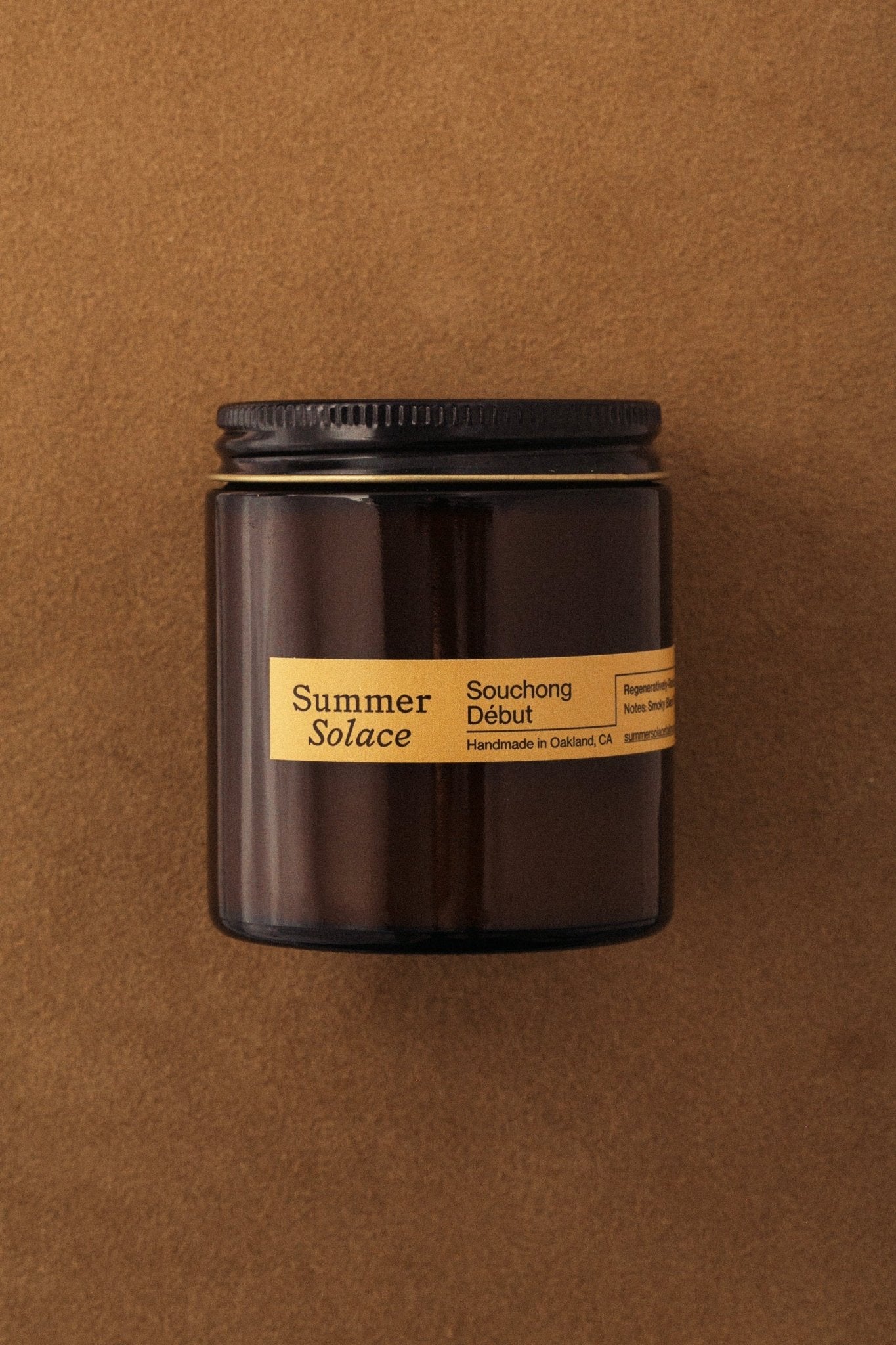 Souchong Debut – Tallow Travel Candle | Black Tea & Vetiver