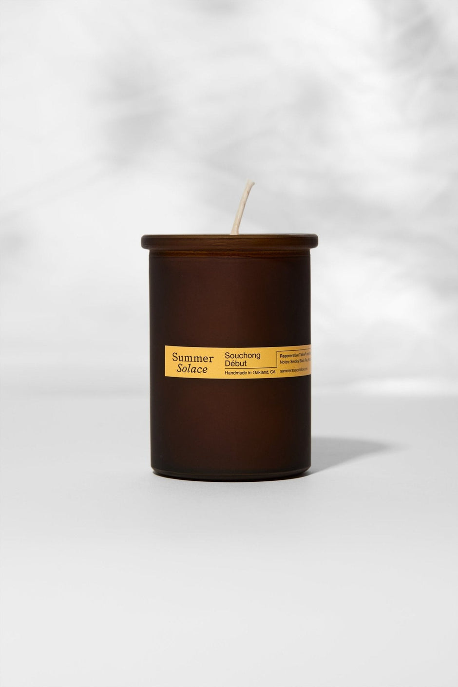 Souchong Debut Tallow Candle with Black Tea Absolute & Vetiver