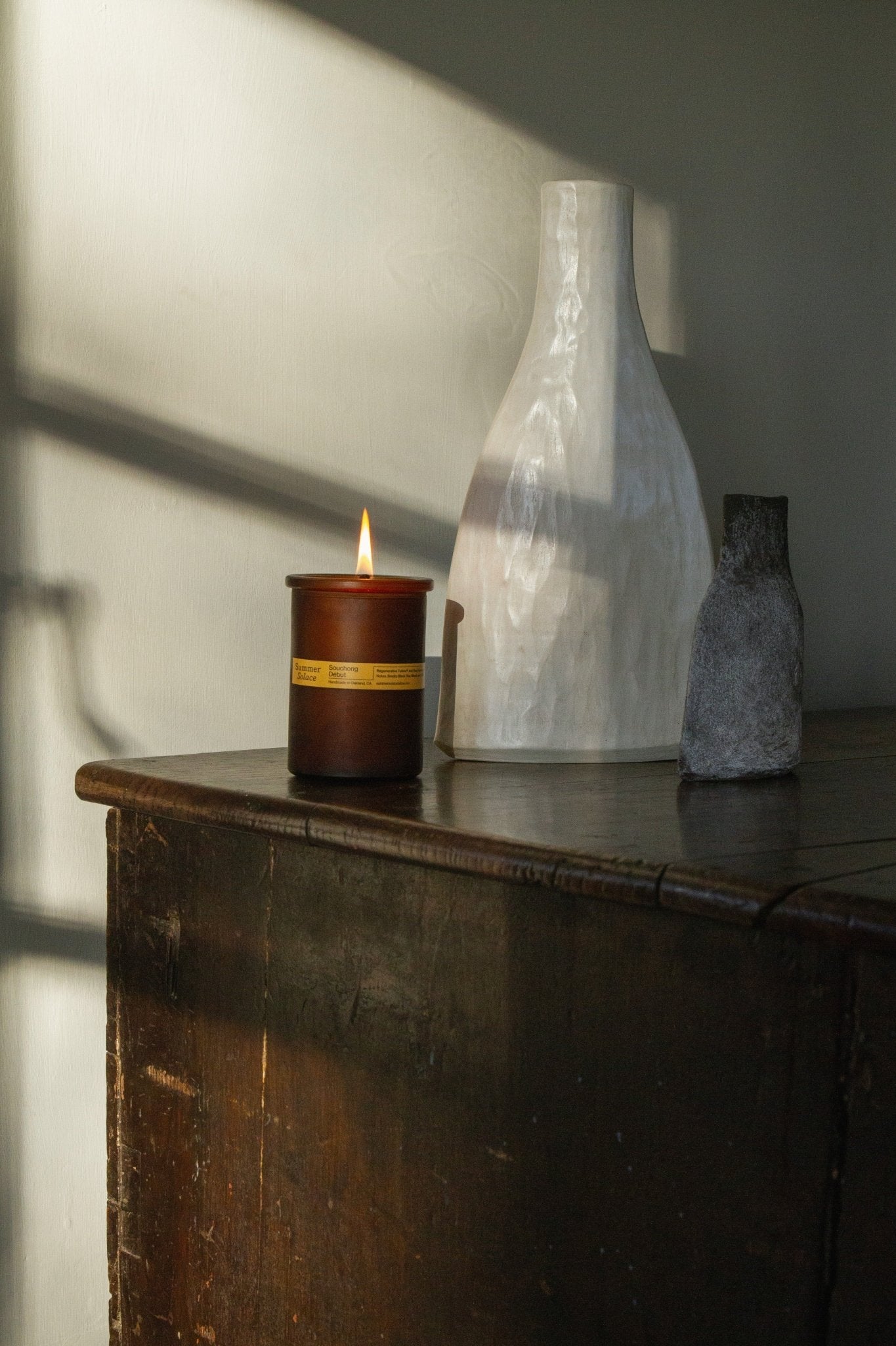 Souchong Debut Tallow Candle with Black Tea Absolute & Vetiver-zoom-5