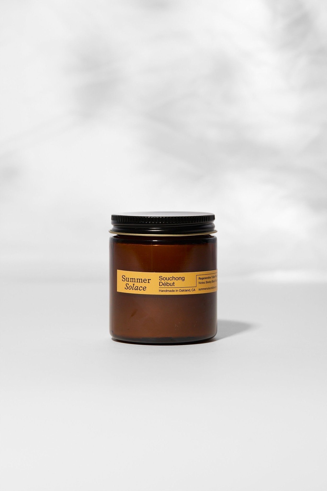 Souchong Debut – Tallow Travel Candle | Black Tea & Vetiver-zoom-1