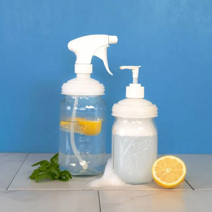 reCAP® Mason Jar Sprayer & Pump Cap Set | Regular Mouth-zoom-