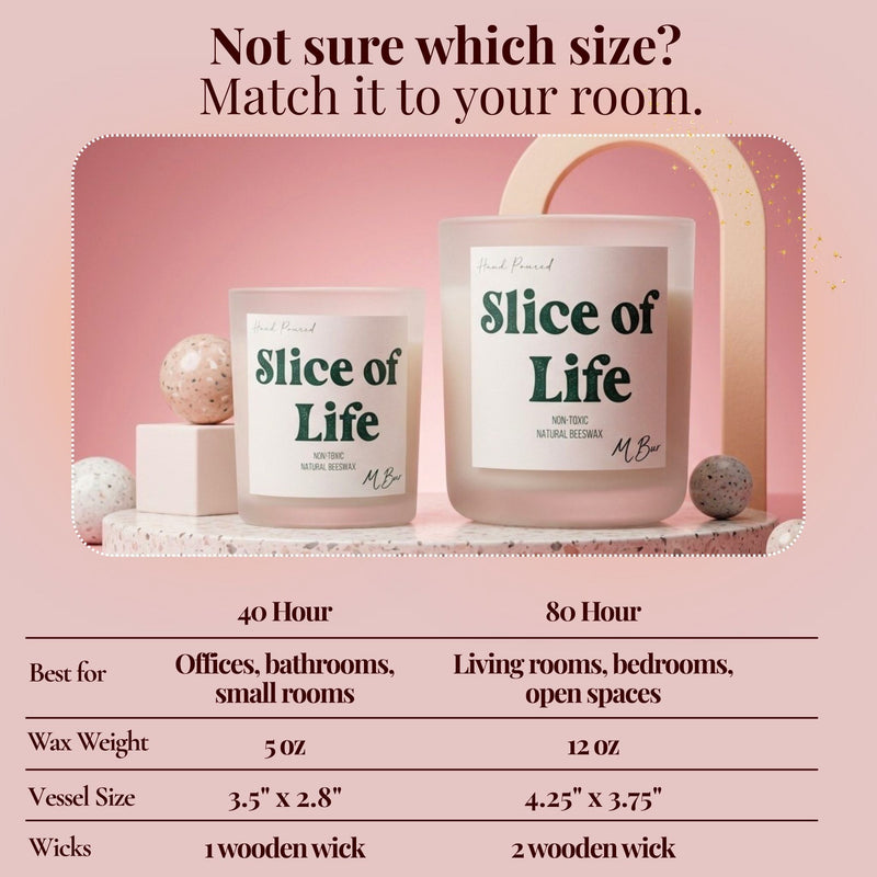 Slice of Life Beeswax Candle-zoom-