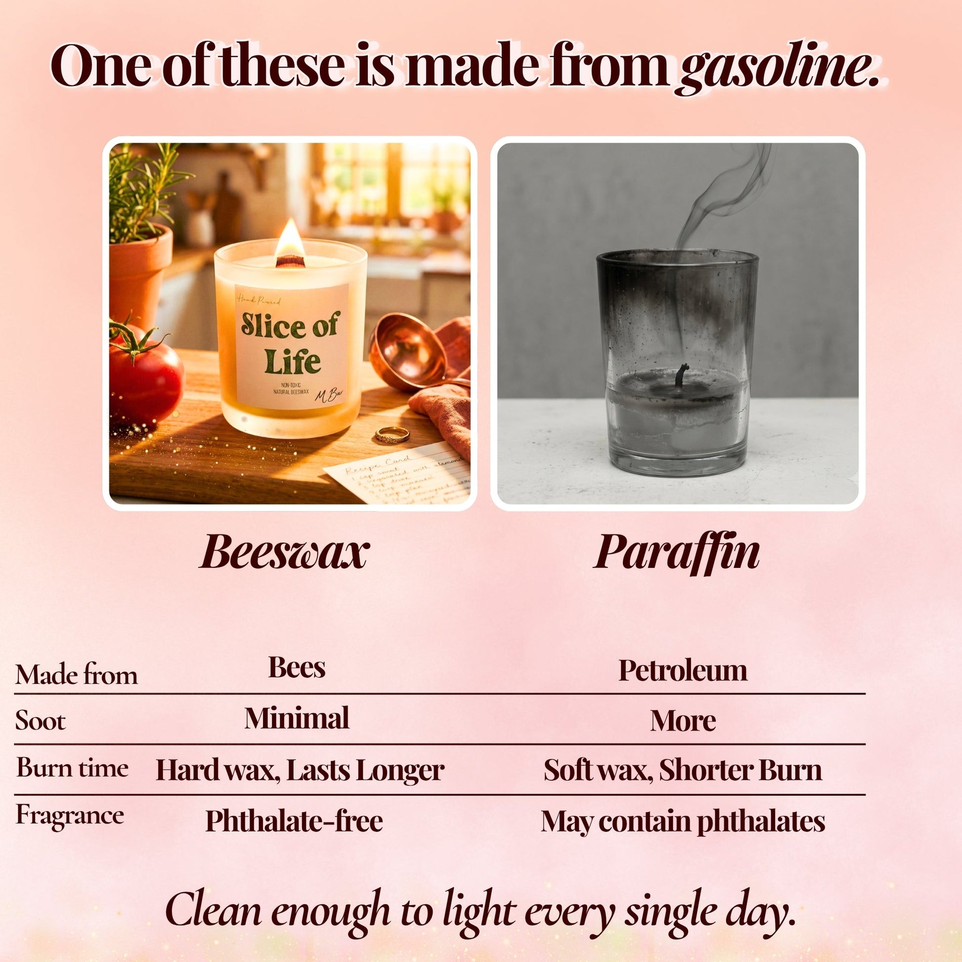 Slice of Life Beeswax Candle-8