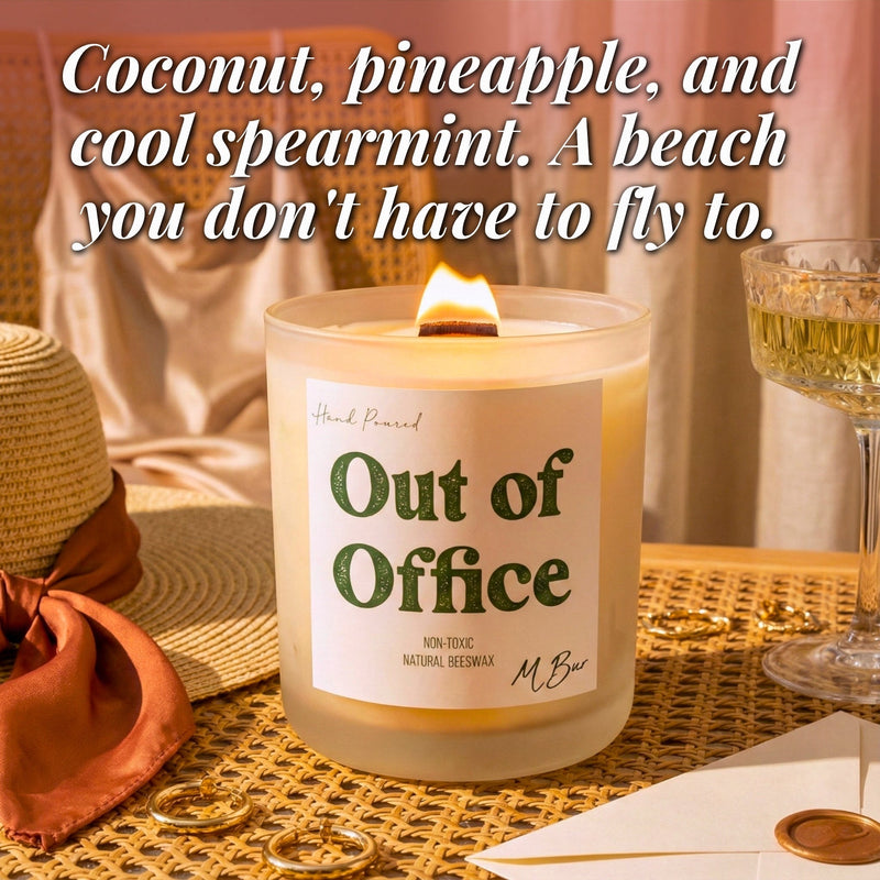 Out of Office Beeswax Candle-zoom-