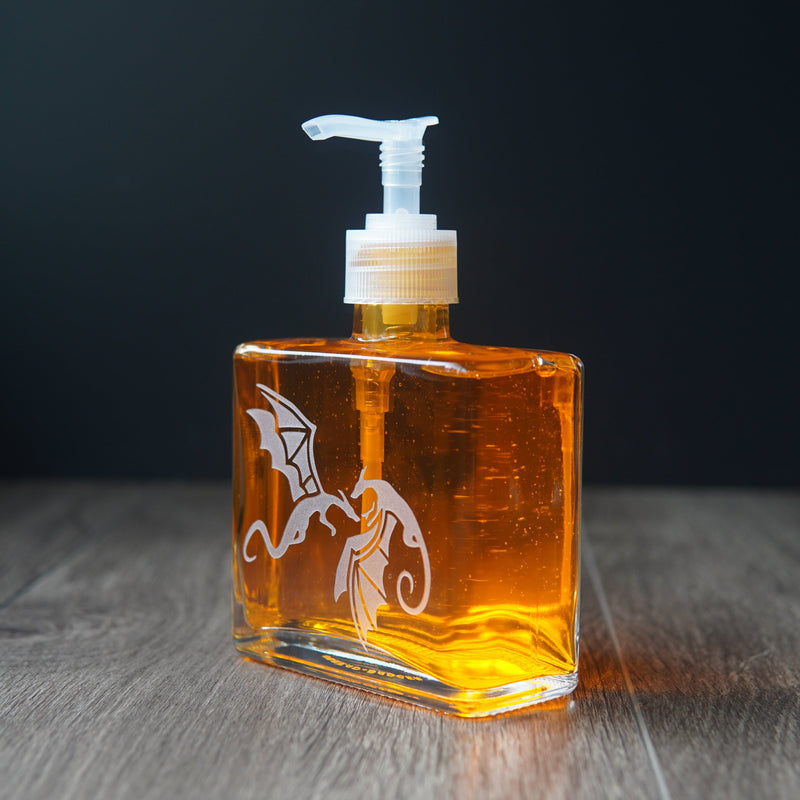 Dragons Soap Dispenser | Recycled Glass Pump Bottle-zoom-
