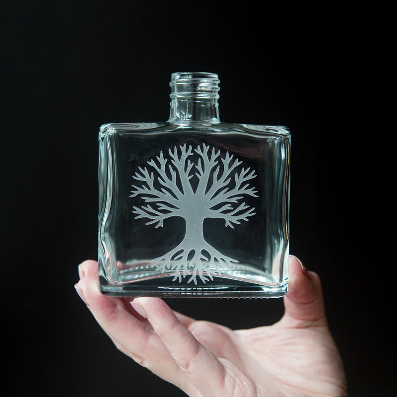 Tree of Life Soap Dispenser | Recycled Glass Pump Bottle-zoom-
