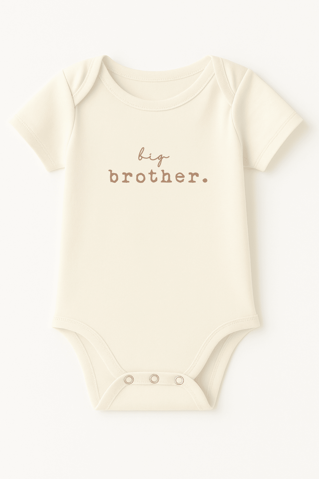 Big Brother Clay Organic Cotton Short Sleeve Baby Bodysuit - Aware House