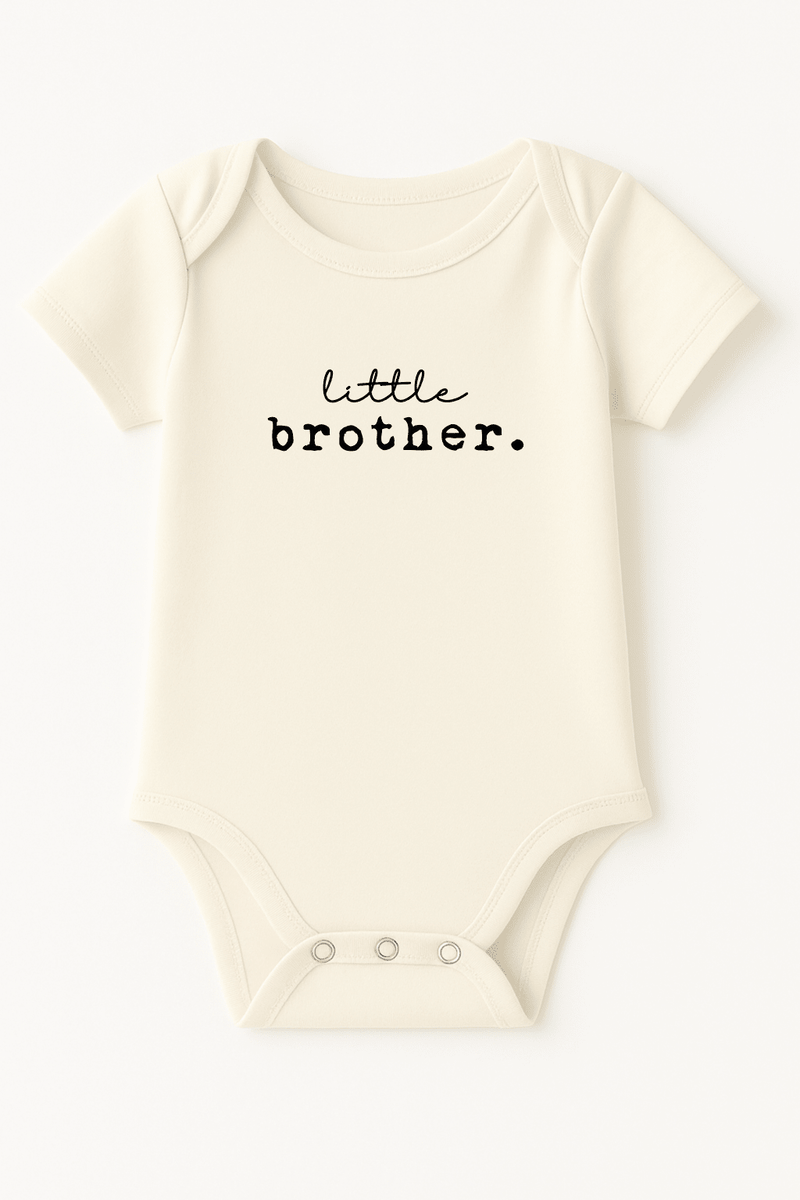 Little Brother Organic Cotton Short Sleeve Baby Bodysuit-zoom-